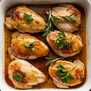 Sticky Honey Dijon Chicken Bake Recipe