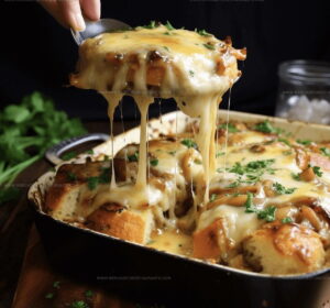 Caramelized-Onion French Onion Chicken Bake Recipe
