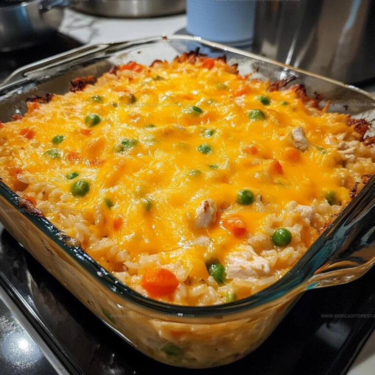 Loaded Cheesy Chicken And Rice Bake Recipe
