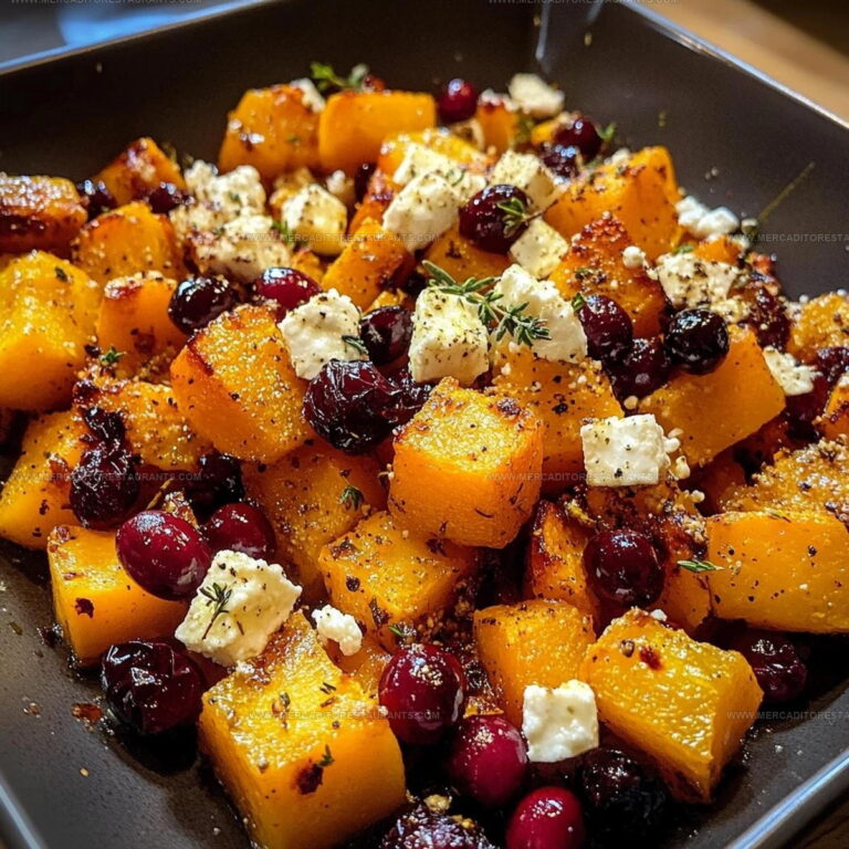 Roasted Butternut Squash With Cranberries Recipe
