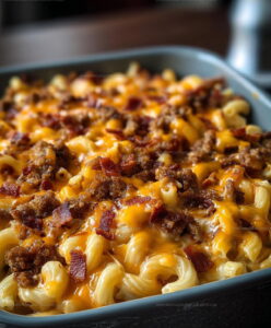 Baked Bacon Cheeseburger Mac And Cheese Recipe