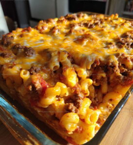 Beef Cheeseburger Pasta Casserole Recipe