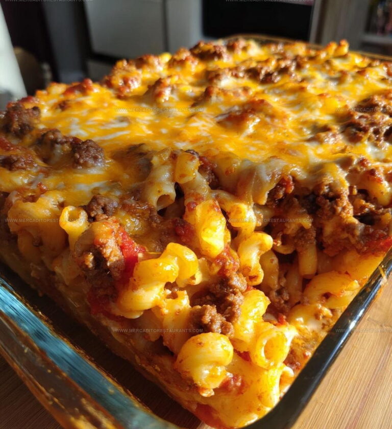 Beef Cheeseburger Pasta Casserole Recipe