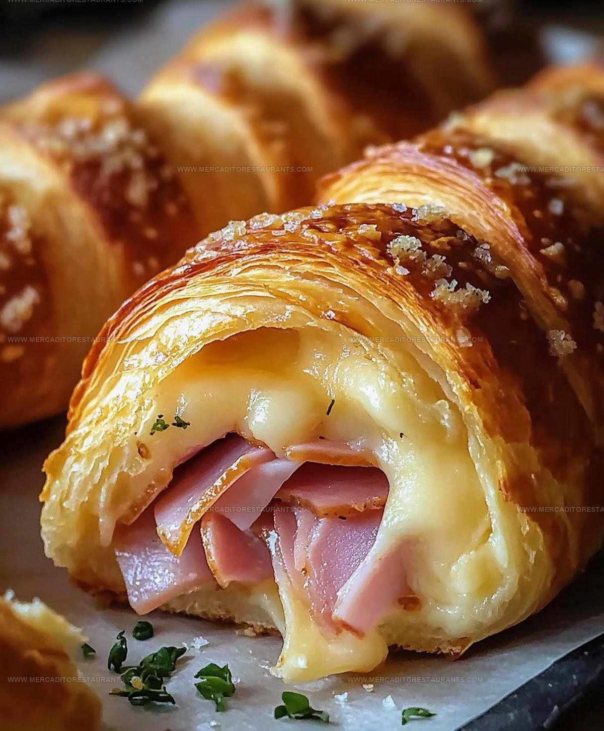 Classic Deli Baked Ham And Cheese Croissants Recipe