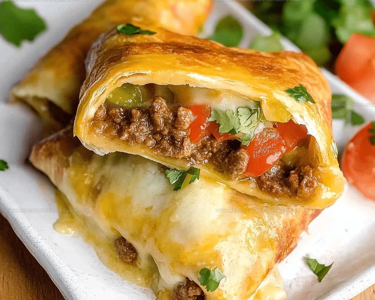 Baked Beef Chimichangas Recipe