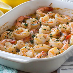 Creamy Oven Shrimp Scampi Pasta Bake Recipe