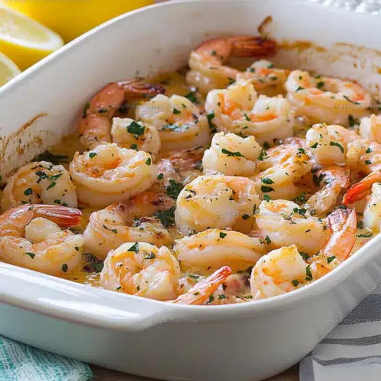 Creamy Oven Shrimp Scampi Pasta Bake Recipe