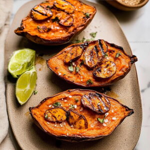 Creamy Twice-Baked Sweet Potatoes Recipe