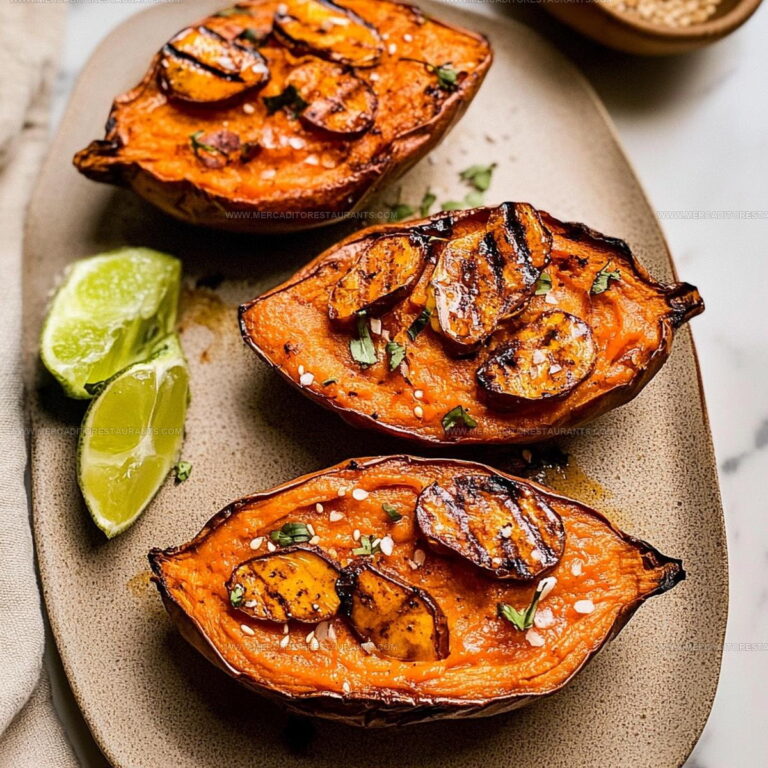 Creamy Twice-Baked Sweet Potatoes Recipe