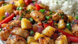 Sweet Sheet Pan Hawaiian Chicken Recipe