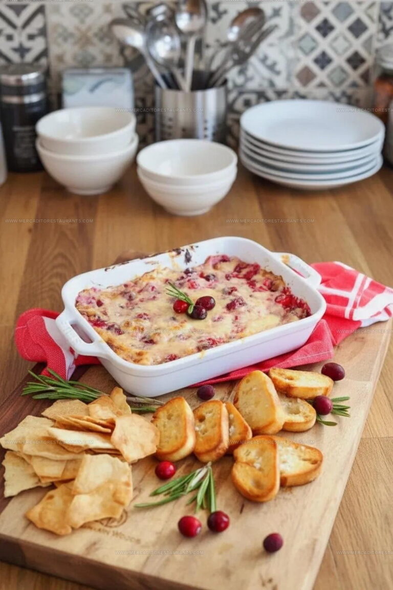 Tangy Baked Cranberry Cream Cheese Dip Recipe