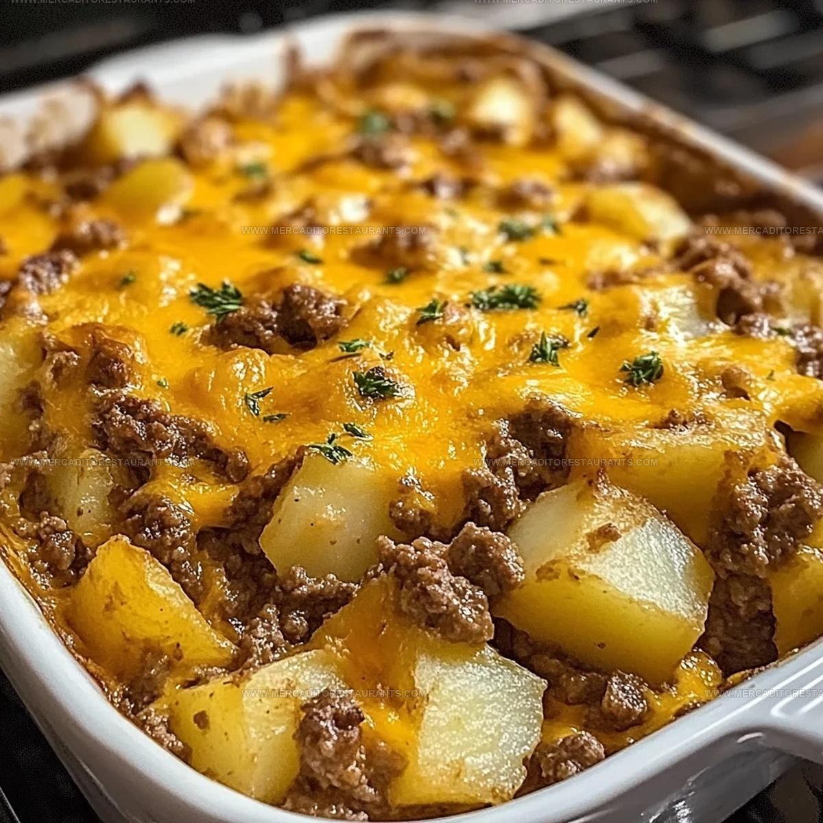 Rustic Hobo Ground Beef Potato Casserole Recipe