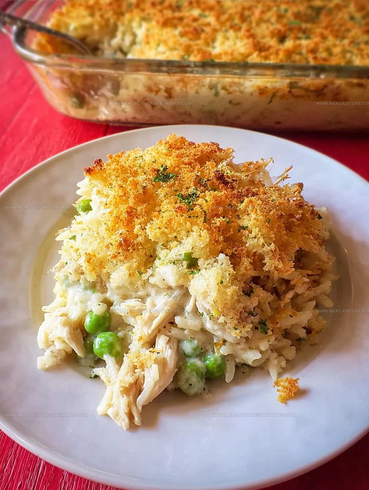 Chicken Alfredo Rice Casserole Recipe
