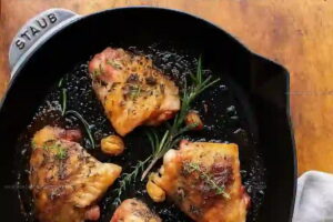 Garlic Herb Baked Chicken Thighs Recipe