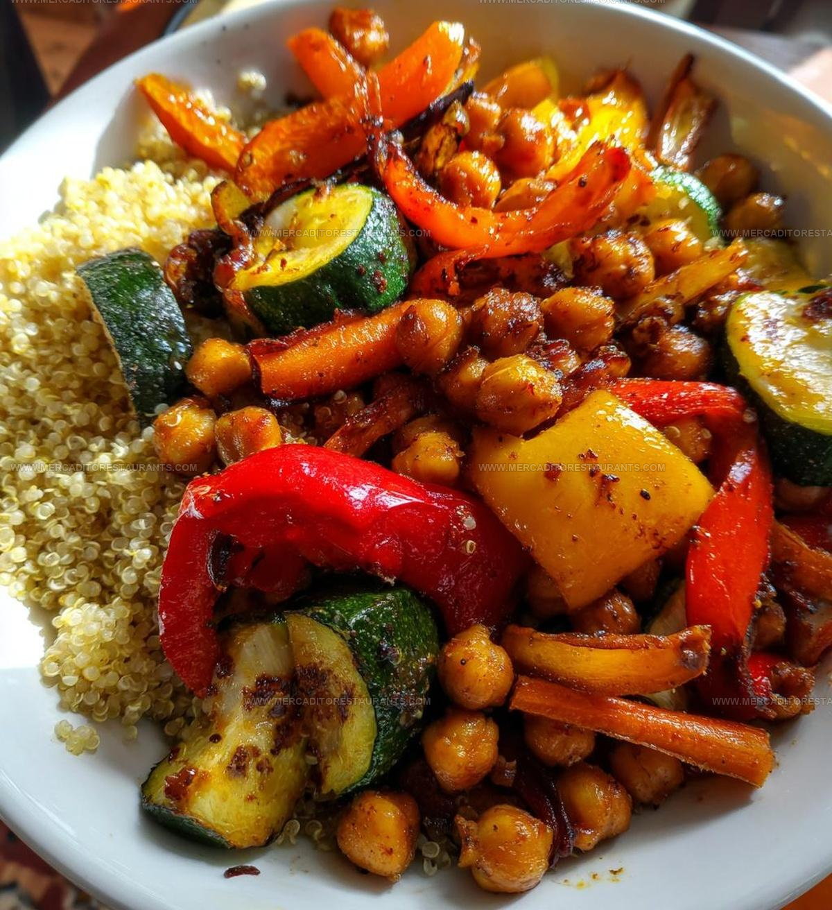 PlantBased Roasted Veggie Chickpea Bowls Recipe