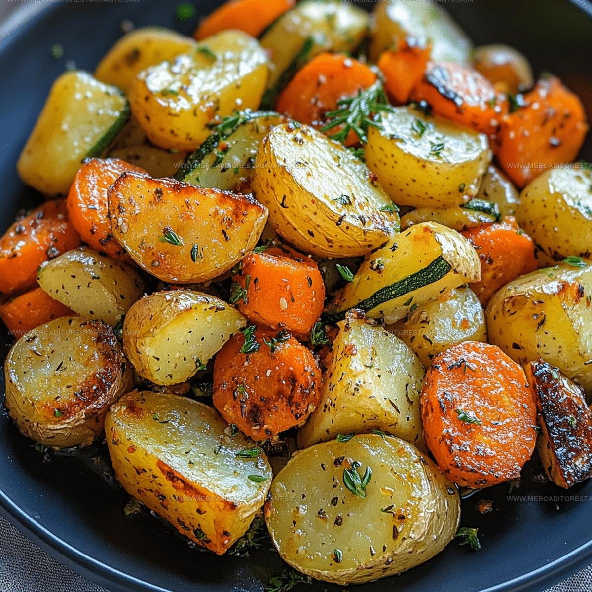 Roasted Garlic Herb Veggies Recipe