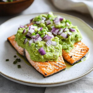 Baked Salmon With Avocado Mash Recipe