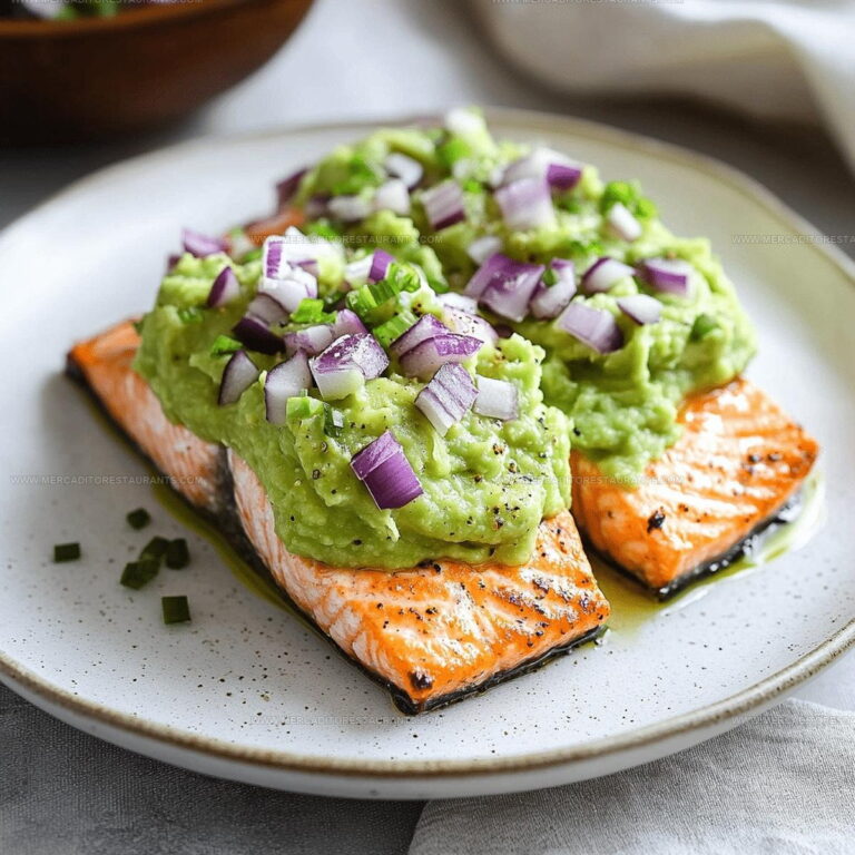 Baked Salmon With Avocado Mash Recipe