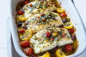 Mediterranean Baked Mackerel Recipe