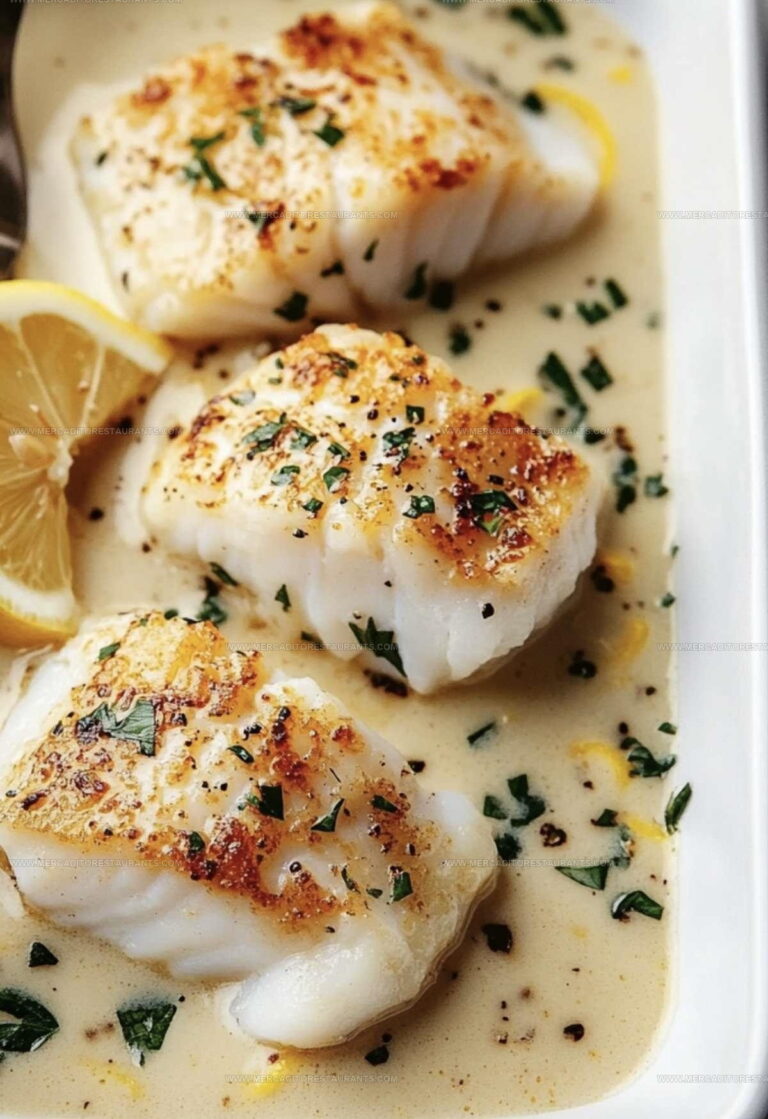 Baked Cod in Coconut Lemon Cream Recipe