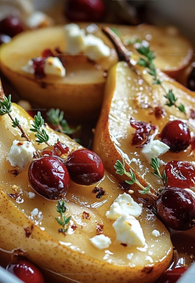 Baked Pears with Feta and Honey Recipe