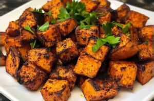 Extra-Crisp Oven Sweet Potato Cubes Recipe