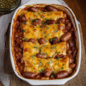 Game-Day Chili Cheese Dog Casserole Recipe