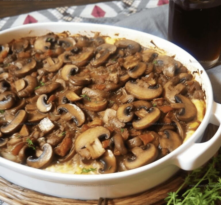 Savory Mushroom Beef Casserole Recipe