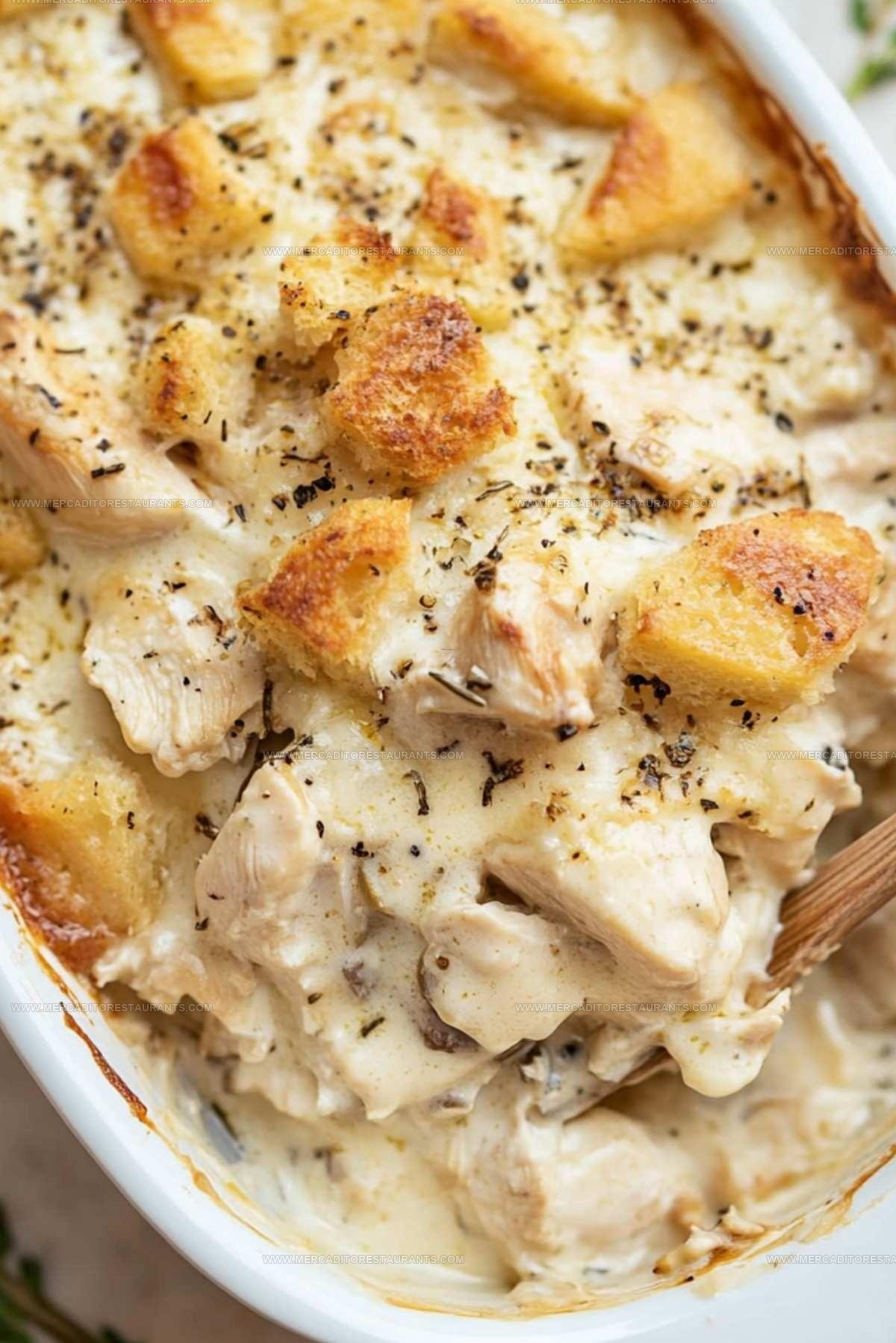 Swiss Stuffing Topped Chicken Casserole Recipe