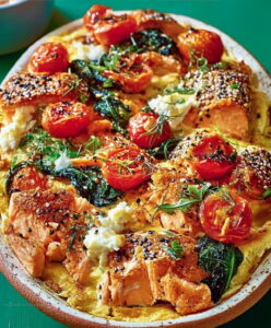 Bagel Salmon Bake Recipe