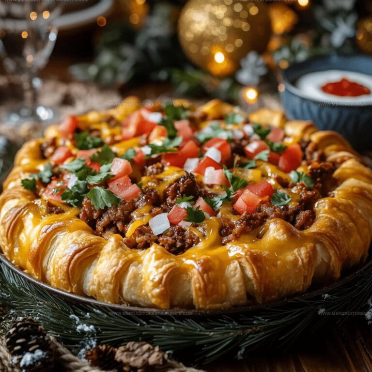 Cheesy Crescent Roll Taco Bake Recipe