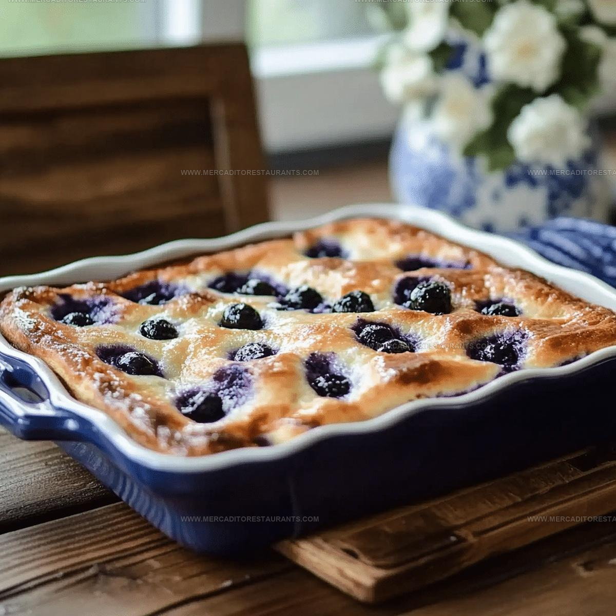 Brunch-Sweet Blueberry Pancake Casserole Recipe