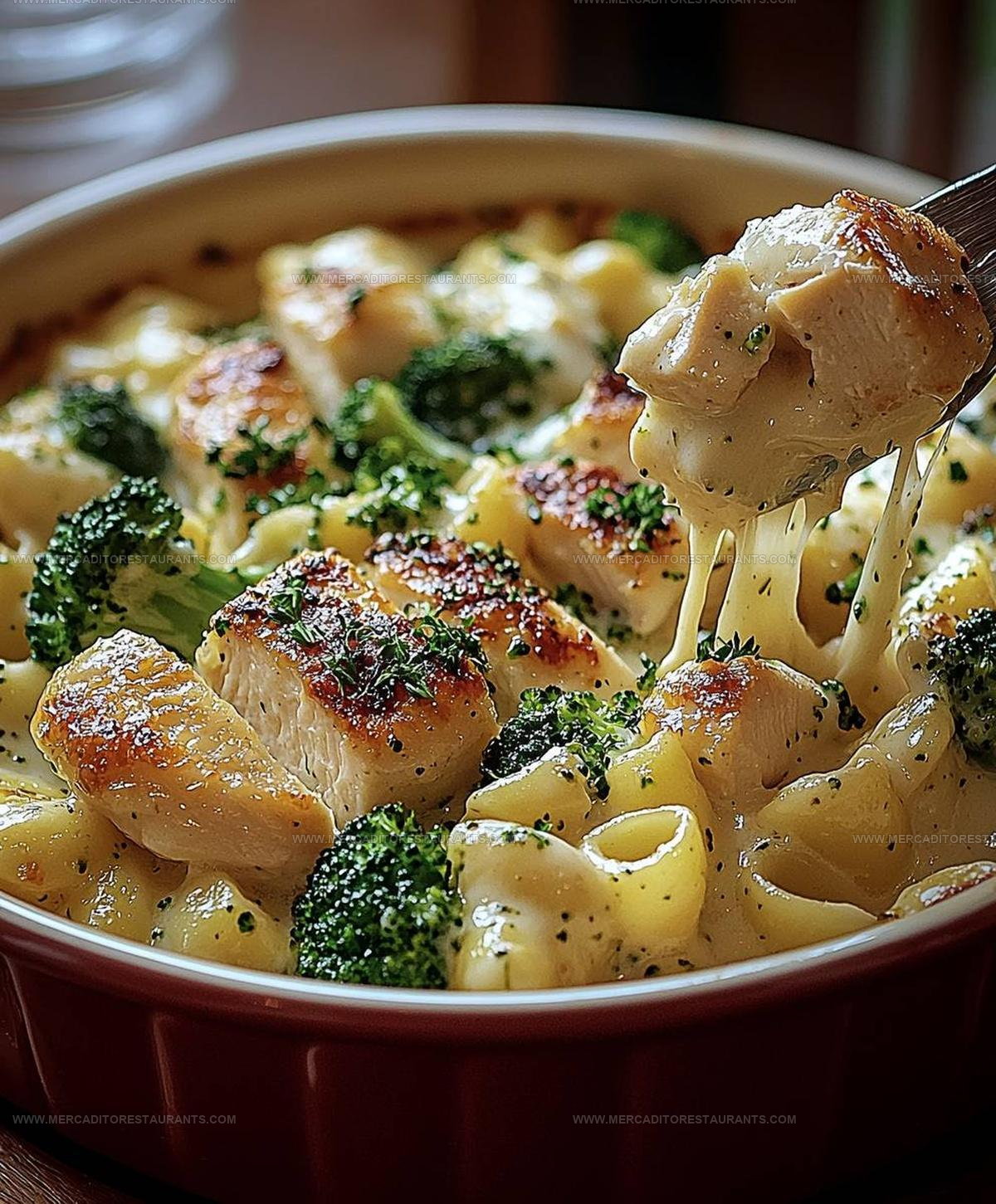 Creamy Italian Chicken Broccoli Alfredo Bake Recipe