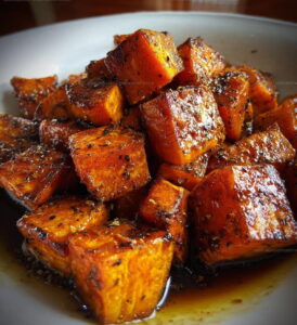 Cinnamon Maple Roasted Sweet Potatoes Recipe