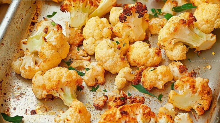 Simple Oven Roasted Cauliflower Recipe