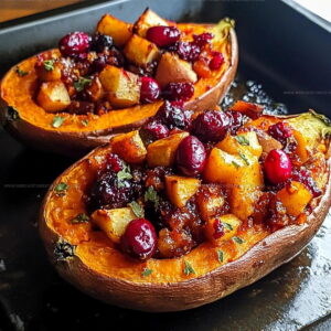 Fruit-Filled Cranberry Apple Sweet Potato Bake Recipe