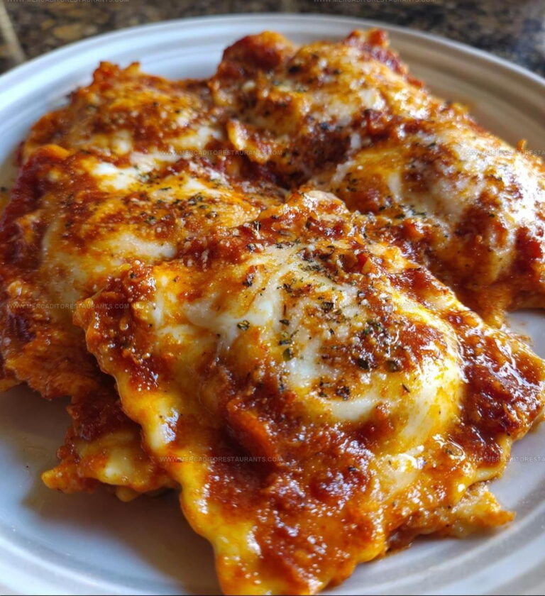 Easy Cheesy Baked Ravioli Recipe
