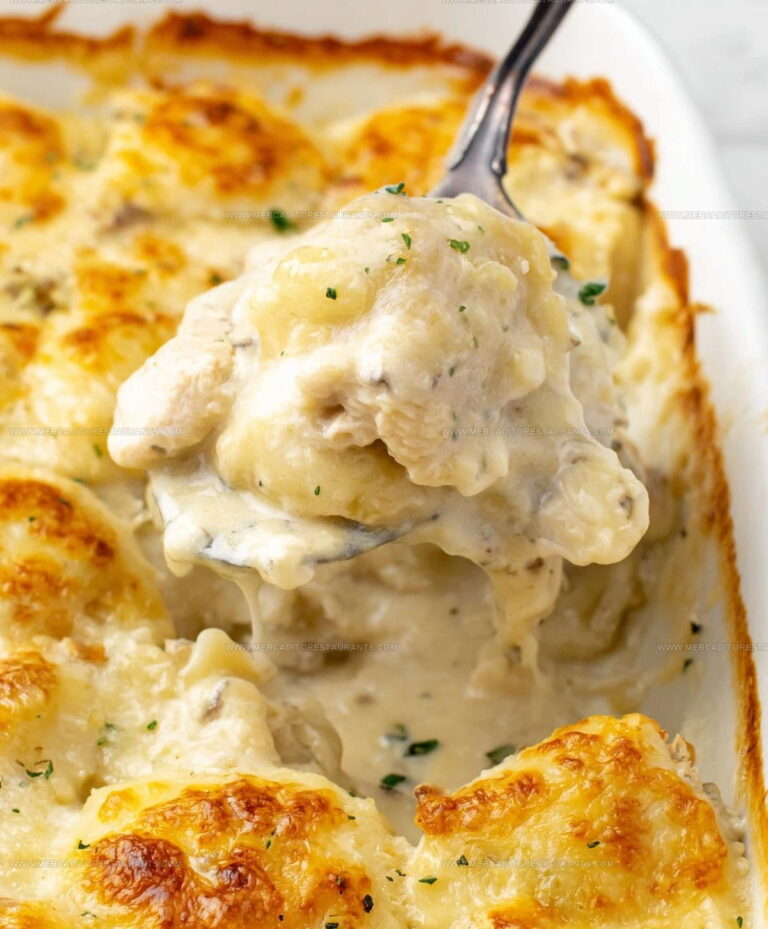 Easy Chicken Alfredo Ravioli Bake Recipe