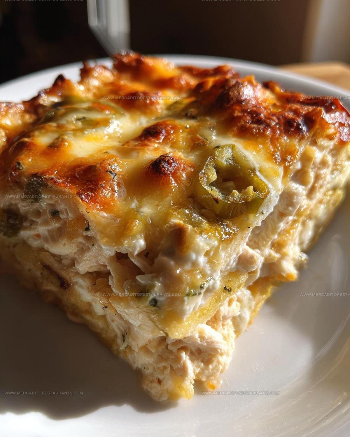 White Chicken Enchilada Casserole Recipe