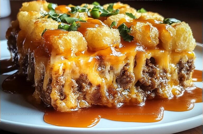 Cheesy Tater Tot Meatloaf Casserole Recipe