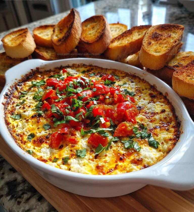 Baked Goat Cheese Bruschetta Dip Recipe