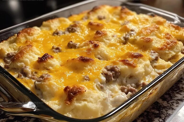 Biscuits And Gravy Hashbrown Breakfast Casserole Recipe