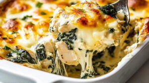 Creamy Chicken Spinach Casserole Recipe