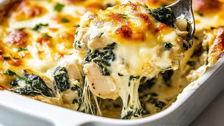 Creamy Chicken Spinach Casserole Recipe