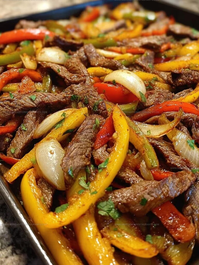Sheet Pan Beef Fajitas Recipe