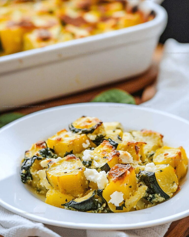 Spinach Zucchini Squash And Feta Casserole Recipe
