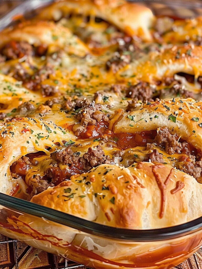 Crescent-Topped Italian Crescent Casserole Recipe
