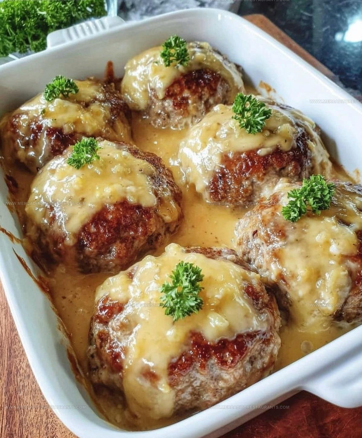 Cheesy Baked Meat Patties Recipe