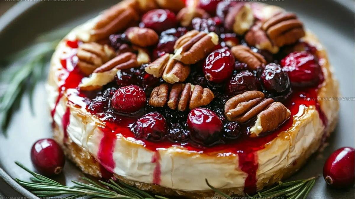 Baked Brie with Cranberries and Pecans Recipe