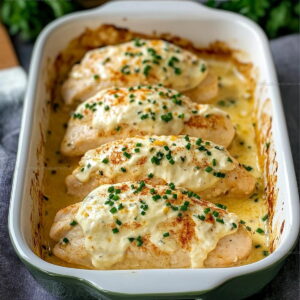Creamy Herb Baked Cream Cheese Chicken Recipe